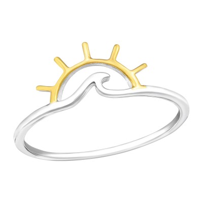 Anello Alba in argento e oro