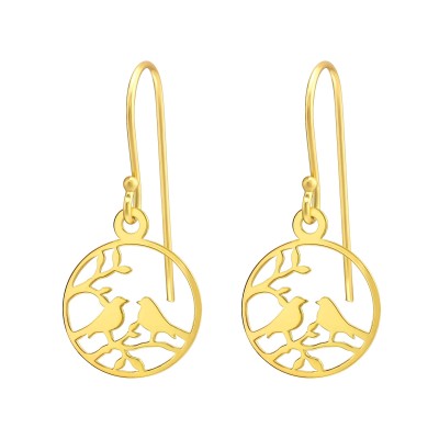 Golden Birds Earrings S