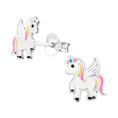 Pink Unicorn Earrings