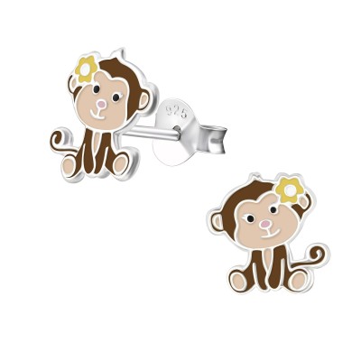 Boucles d'oreilles singe