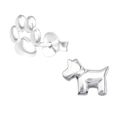Dog Print Earrings