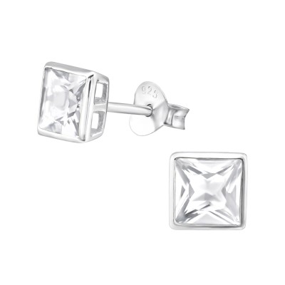 Boucles d'oreilles carrées
